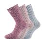 Preview: 3 Paar TippTexx 24 Damen Norwegersocken in schönen Pastellfarben